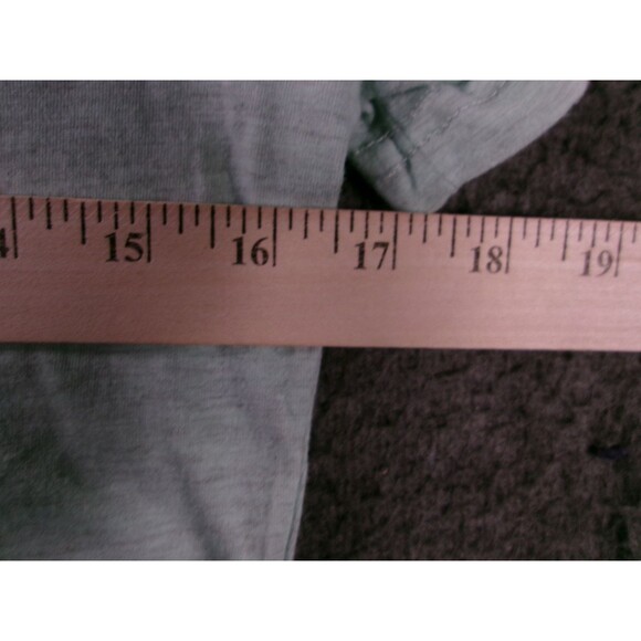 Color Me Rad Shirt Womens S V Neck 5K Race Graphic Mint Green Fitted Short - Picture 4 of 9